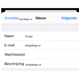 E-mail instellen op een iPhone - afbeelding 2