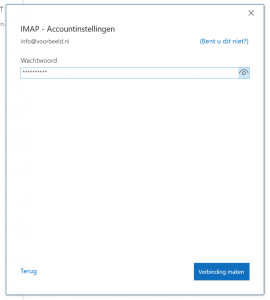 E-mail instellen in Outlook - afbeelding 5
